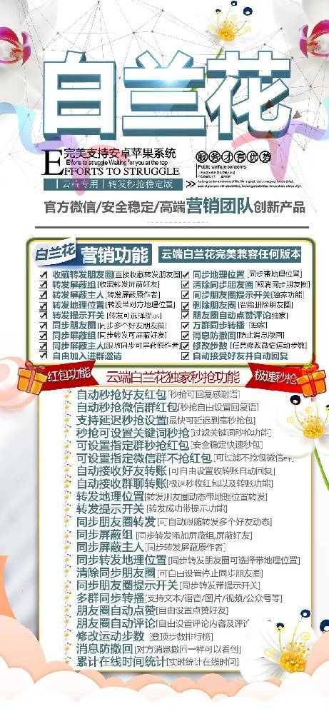 云端白兰花一键转发月卡激活码-云端白兰花官网及使用教程